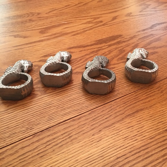 Seahorse Silver Plated Napkin Rings, Set of 4 - Picture 4 of 4